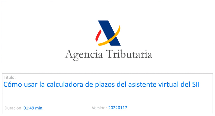 Cómo usar la calculadora de plazos del asistente virtual del SII